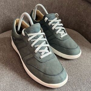 Mephisto Runoff Air Jet Sneakers green Suede Leather Athletic‎ Shoes Size 9